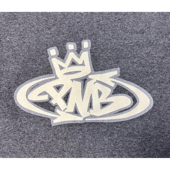 Vintage PNB Nation Clothing Grey Long Sleeve Graphic T Shirt Women's Size M NEW - Picture 4 of 9